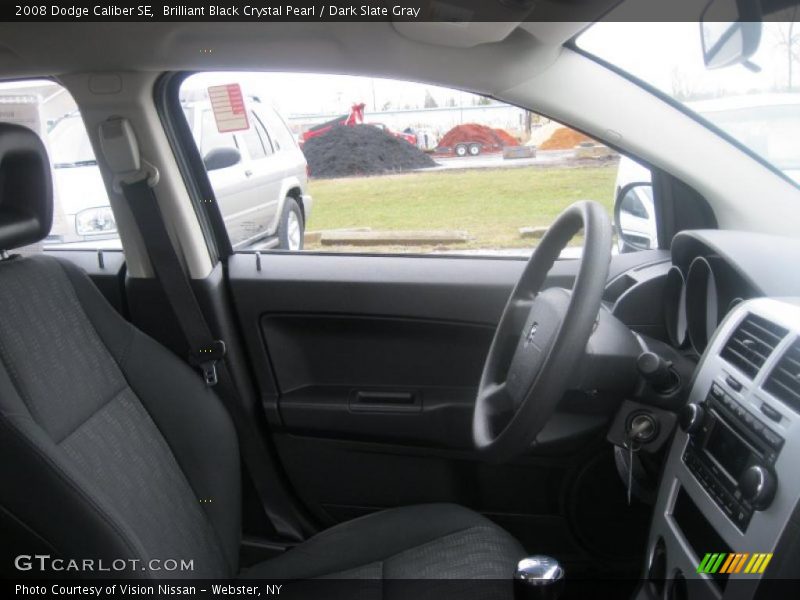 Brilliant Black Crystal Pearl / Dark Slate Gray 2008 Dodge Caliber SE