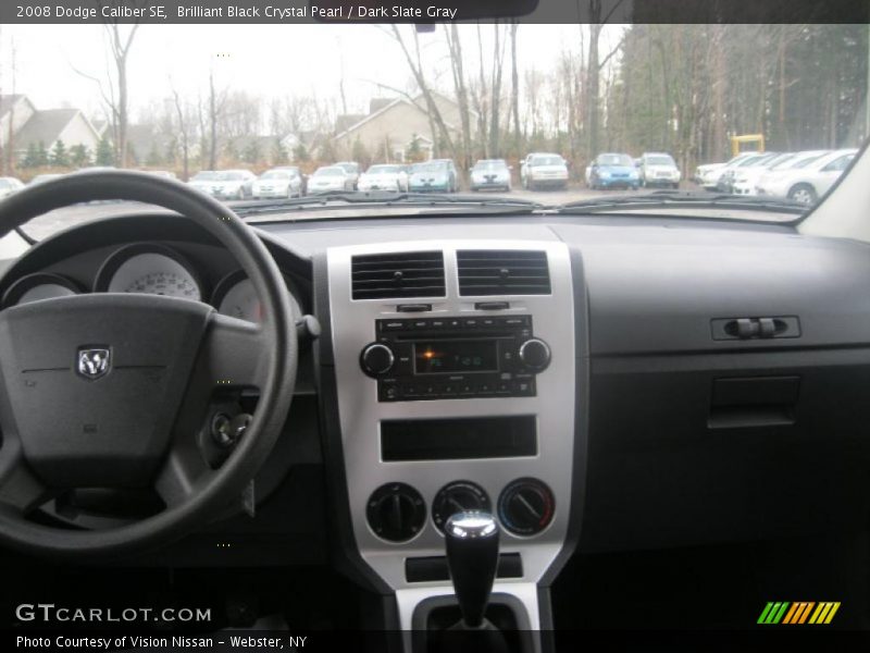 Brilliant Black Crystal Pearl / Dark Slate Gray 2008 Dodge Caliber SE