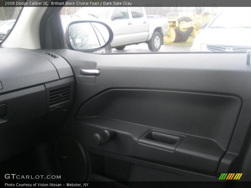 Brilliant Black Crystal Pearl / Dark Slate Gray 2008 Dodge Caliber SE