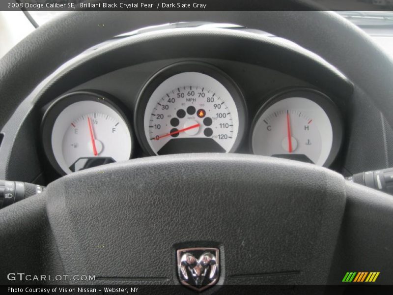 Brilliant Black Crystal Pearl / Dark Slate Gray 2008 Dodge Caliber SE