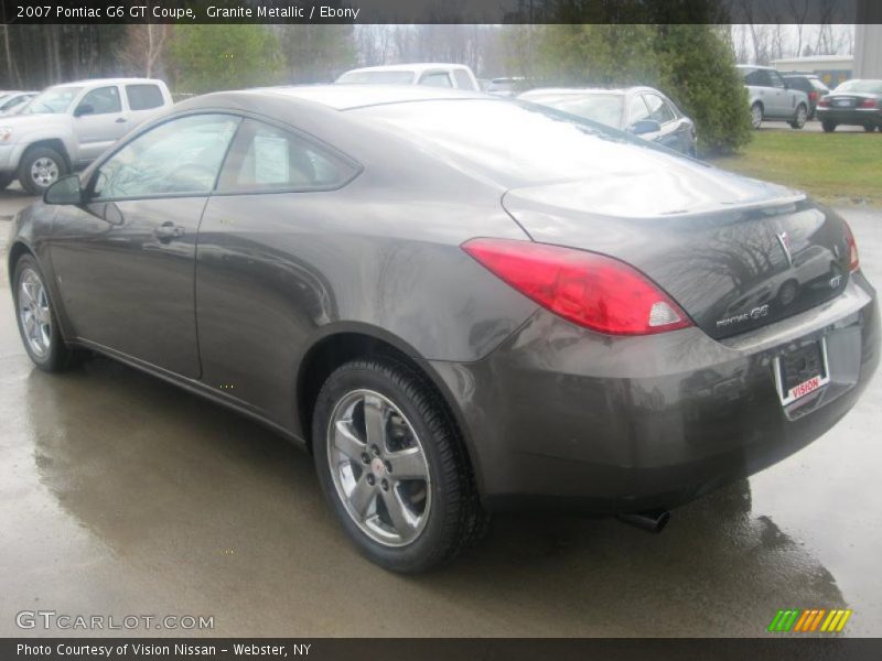 Granite Metallic / Ebony 2007 Pontiac G6 GT Coupe