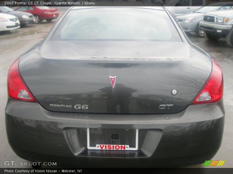 Granite Metallic / Ebony 2007 Pontiac G6 GT Coupe