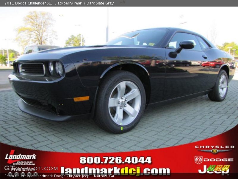 Blackberry Pearl / Dark Slate Gray 2011 Dodge Challenger SE