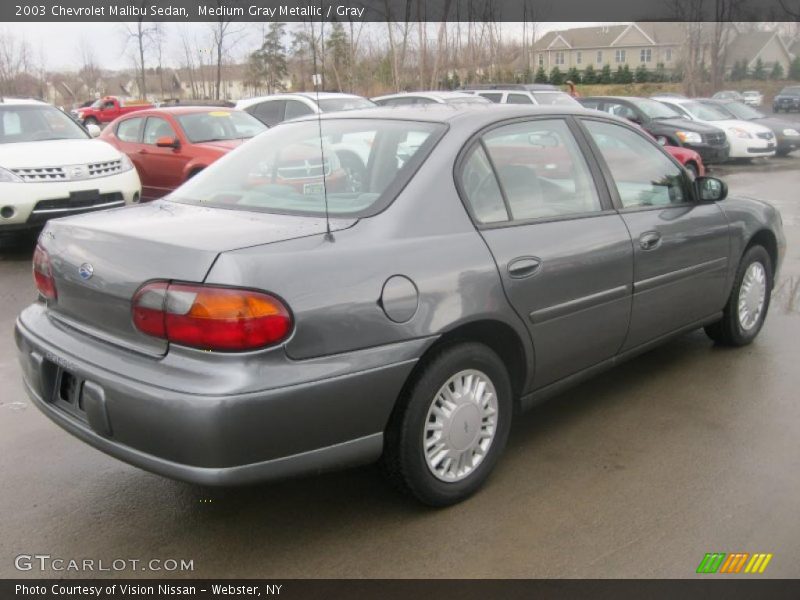 Medium Gray Metallic / Gray 2003 Chevrolet Malibu Sedan