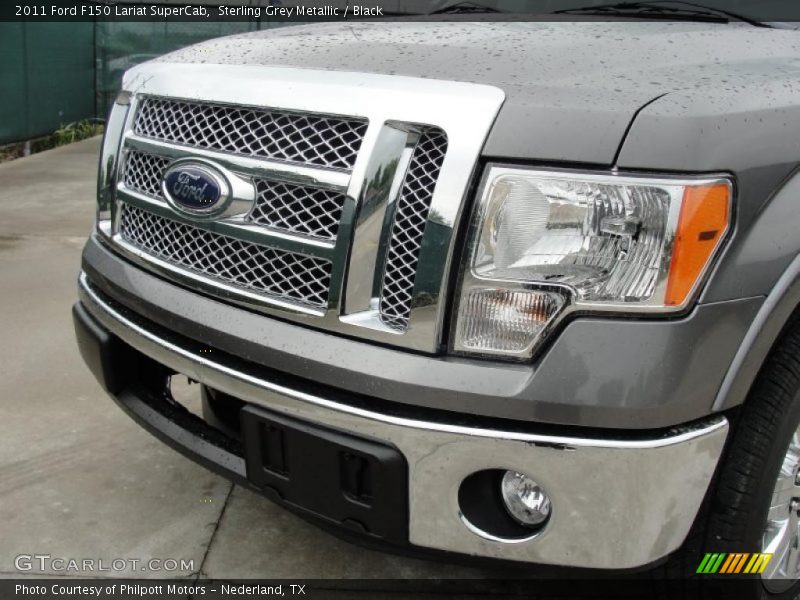 Sterling Grey Metallic / Black 2011 Ford F150 Lariat SuperCab