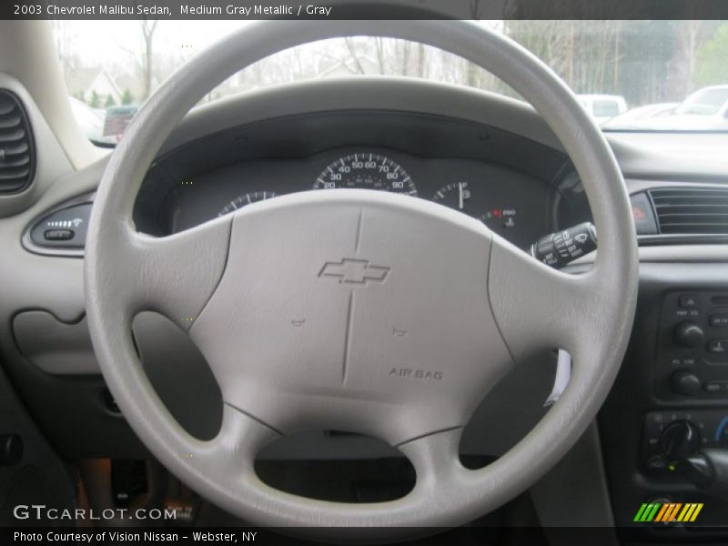 Medium Gray Metallic / Gray 2003 Chevrolet Malibu Sedan