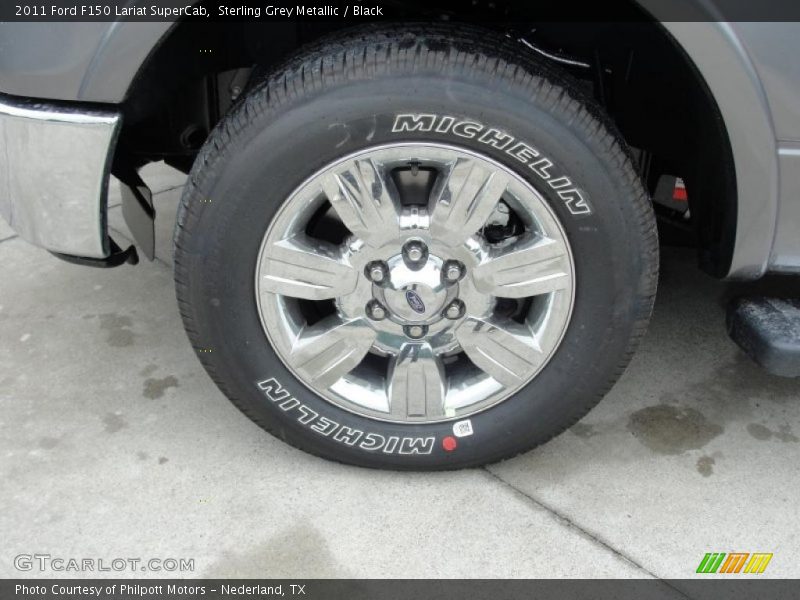 Sterling Grey Metallic / Black 2011 Ford F150 Lariat SuperCab
