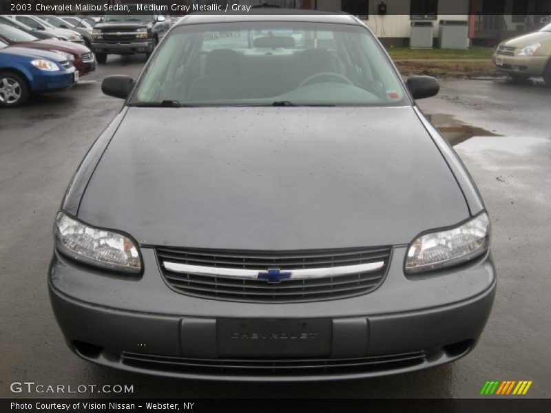 Medium Gray Metallic / Gray 2003 Chevrolet Malibu Sedan