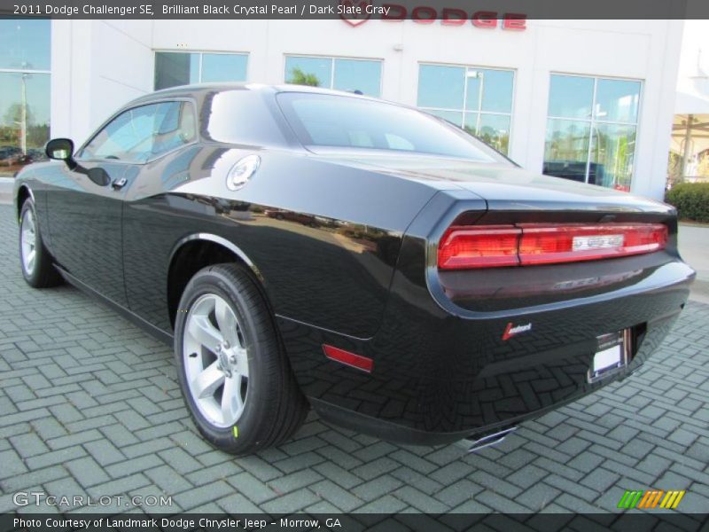 Brilliant Black Crystal Pearl / Dark Slate Gray 2011 Dodge Challenger SE