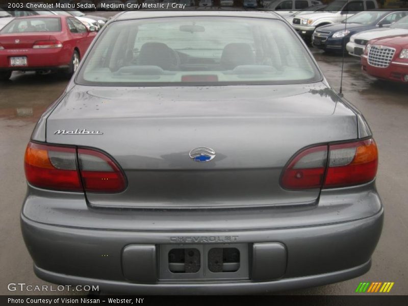 Medium Gray Metallic / Gray 2003 Chevrolet Malibu Sedan