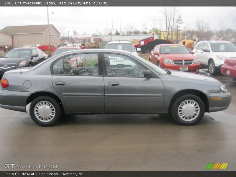 Medium Gray Metallic / Gray 2003 Chevrolet Malibu Sedan
