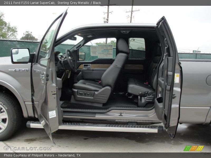  2011 F150 Lariat SuperCab Black Interior