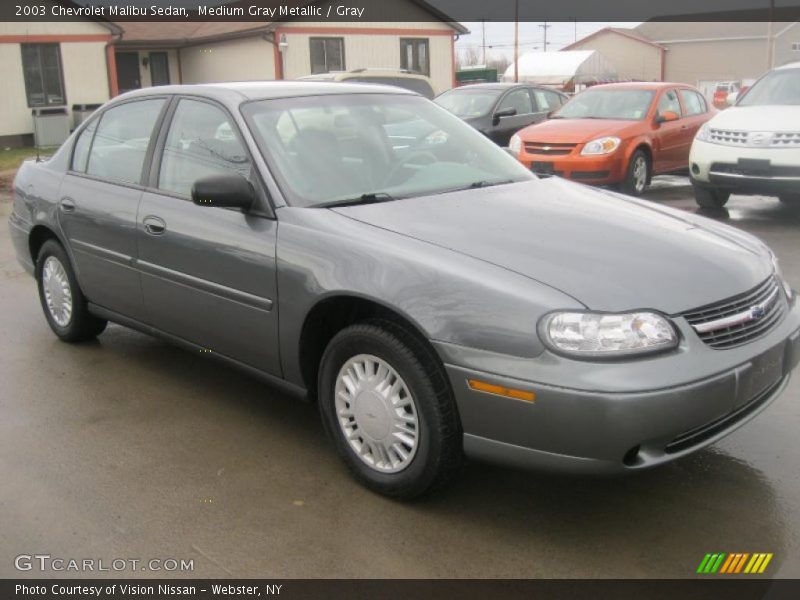 Medium Gray Metallic / Gray 2003 Chevrolet Malibu Sedan