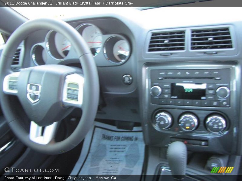 Brilliant Black Crystal Pearl / Dark Slate Gray 2011 Dodge Challenger SE
