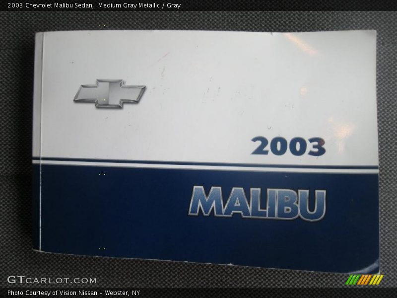 Medium Gray Metallic / Gray 2003 Chevrolet Malibu Sedan
