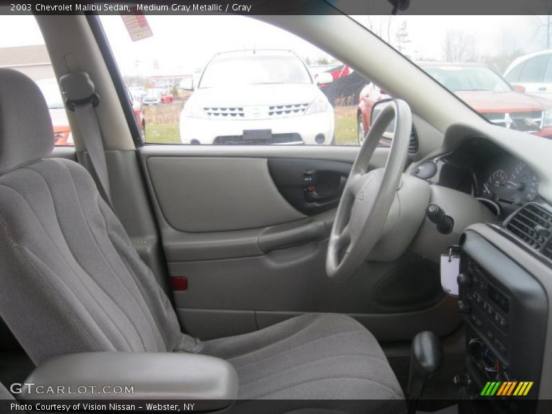 Medium Gray Metallic / Gray 2003 Chevrolet Malibu Sedan