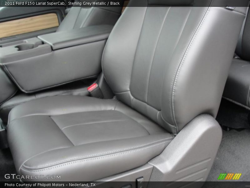  2011 F150 Lariat SuperCab Black Interior