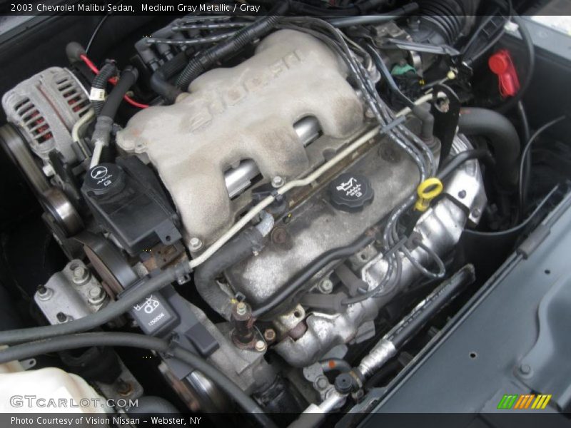 Medium Gray Metallic / Gray 2003 Chevrolet Malibu Sedan