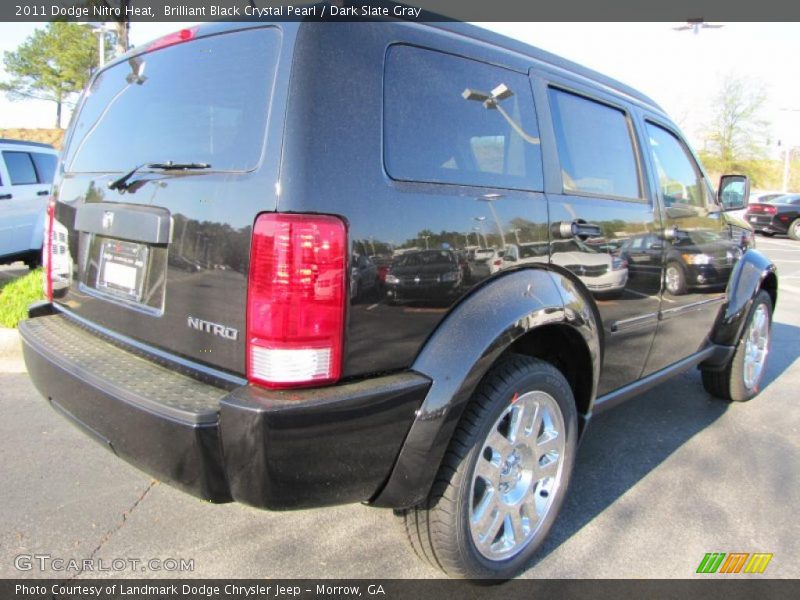 Brilliant Black Crystal Pearl / Dark Slate Gray 2011 Dodge Nitro Heat