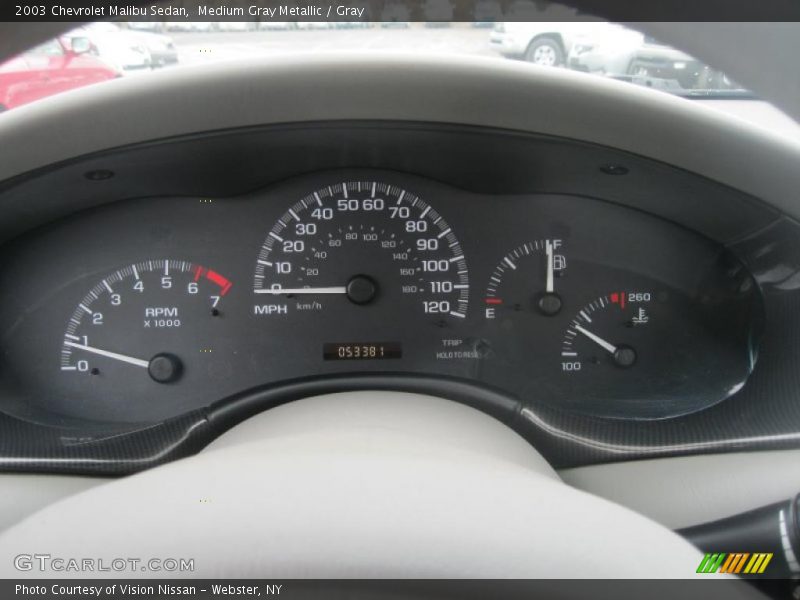 Medium Gray Metallic / Gray 2003 Chevrolet Malibu Sedan