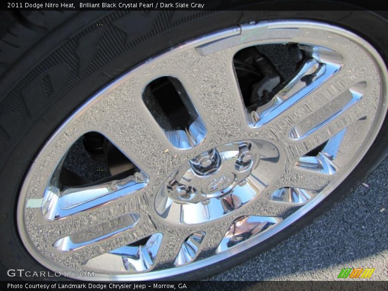 Brilliant Black Crystal Pearl / Dark Slate Gray 2011 Dodge Nitro Heat