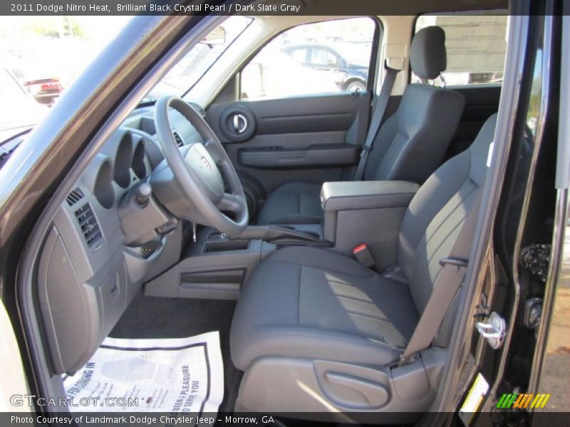 Brilliant Black Crystal Pearl / Dark Slate Gray 2011 Dodge Nitro Heat