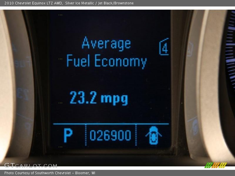 Silver Ice Metallic / Jet Black/Brownstone 2010 Chevrolet Equinox LTZ AWD