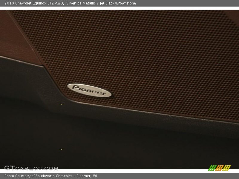 Silver Ice Metallic / Jet Black/Brownstone 2010 Chevrolet Equinox LTZ AWD