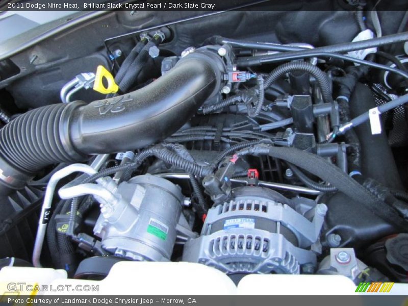 Brilliant Black Crystal Pearl / Dark Slate Gray 2011 Dodge Nitro Heat