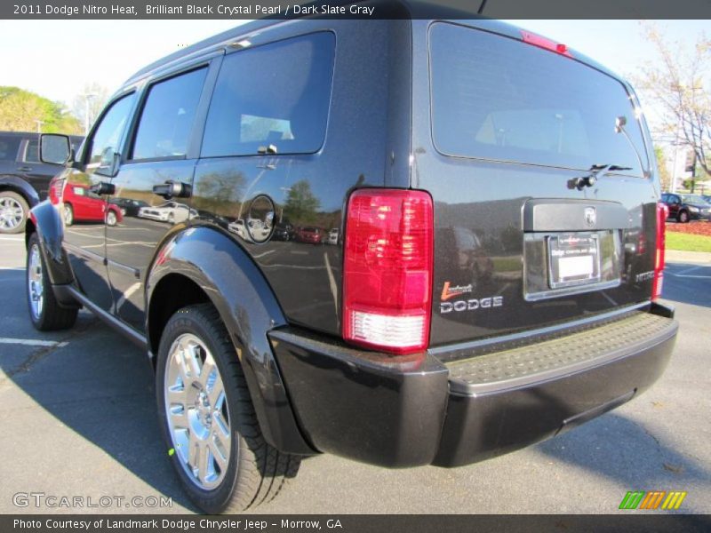 Brilliant Black Crystal Pearl / Dark Slate Gray 2011 Dodge Nitro Heat