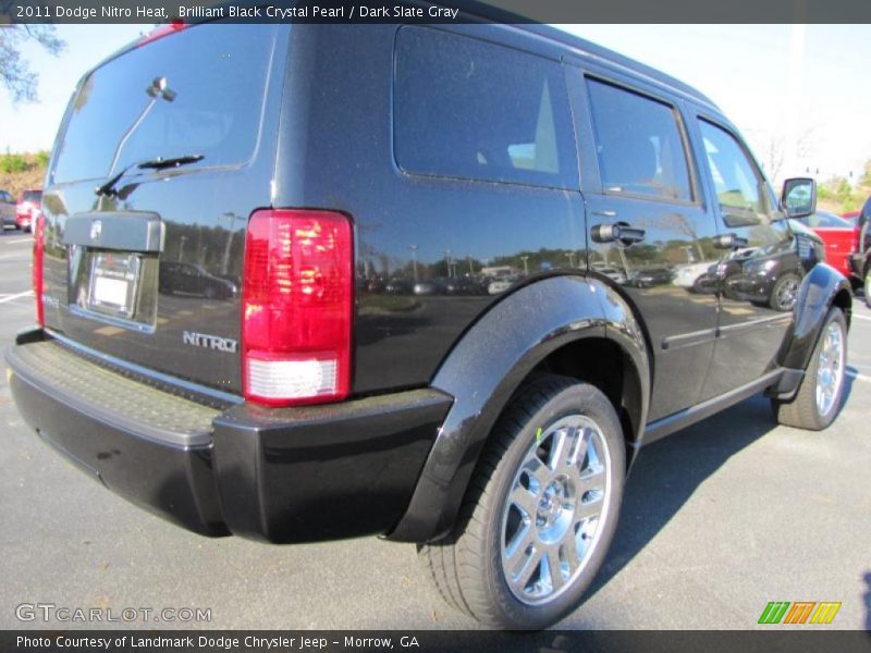 Brilliant Black Crystal Pearl / Dark Slate Gray 2011 Dodge Nitro Heat