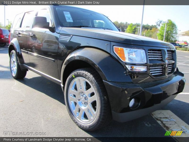 Brilliant Black Crystal Pearl / Dark Slate Gray 2011 Dodge Nitro Heat