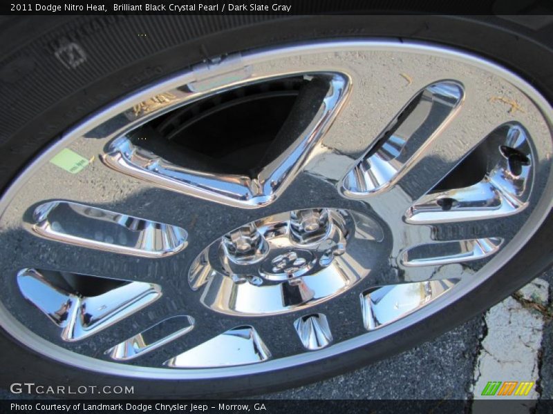 Brilliant Black Crystal Pearl / Dark Slate Gray 2011 Dodge Nitro Heat