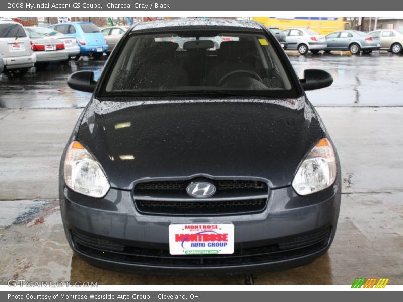 Charcoal Gray / Black 2008 Hyundai Accent GS Coupe