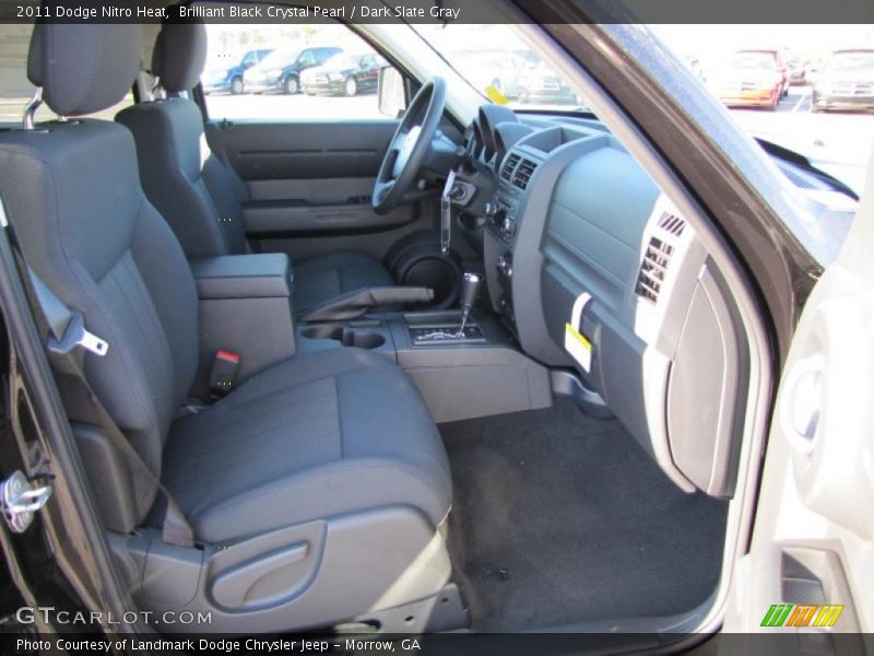 Brilliant Black Crystal Pearl / Dark Slate Gray 2011 Dodge Nitro Heat