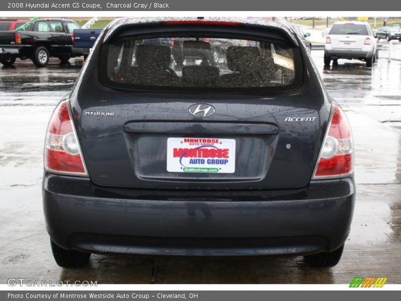 Charcoal Gray / Black 2008 Hyundai Accent GS Coupe