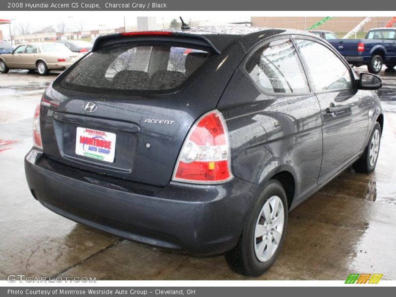 Charcoal Gray / Black 2008 Hyundai Accent GS Coupe