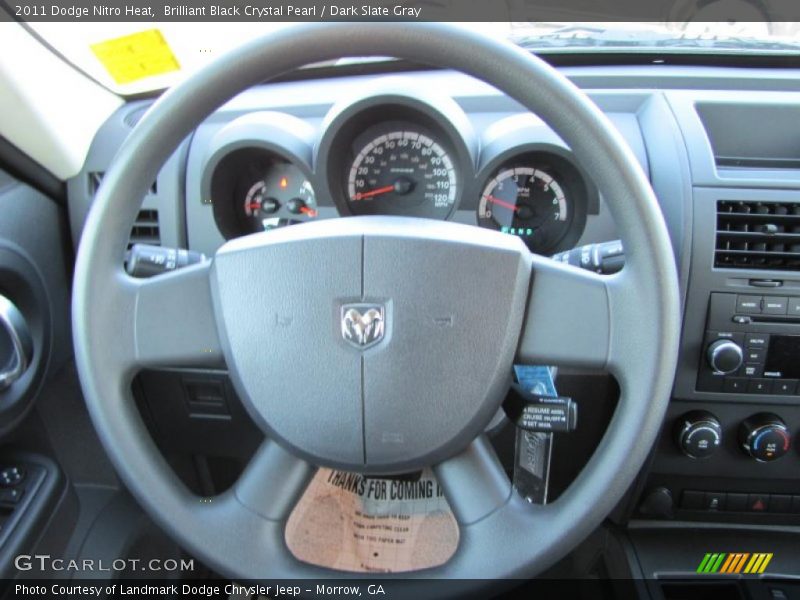 Brilliant Black Crystal Pearl / Dark Slate Gray 2011 Dodge Nitro Heat