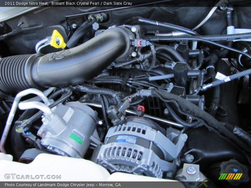 Brilliant Black Crystal Pearl / Dark Slate Gray 2011 Dodge Nitro Heat