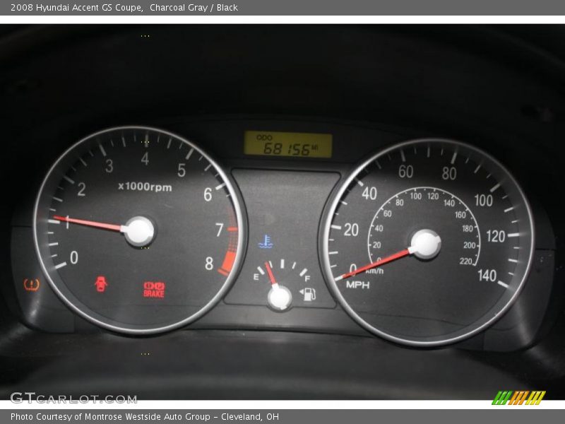 Charcoal Gray / Black 2008 Hyundai Accent GS Coupe