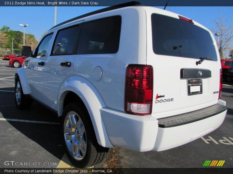 Bright White / Dark Slate Gray 2011 Dodge Nitro Heat