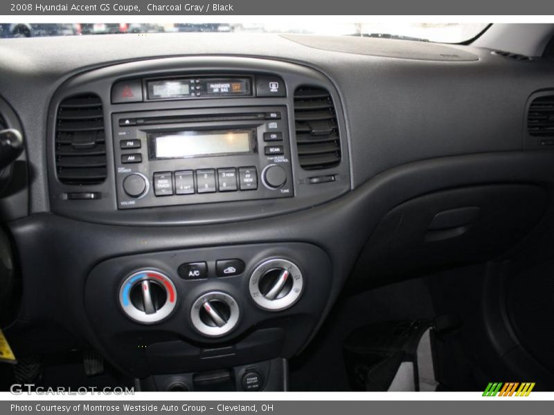 Charcoal Gray / Black 2008 Hyundai Accent GS Coupe