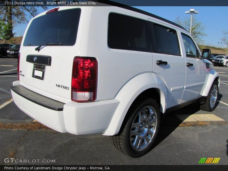 Bright White / Dark Slate Gray 2011 Dodge Nitro Heat