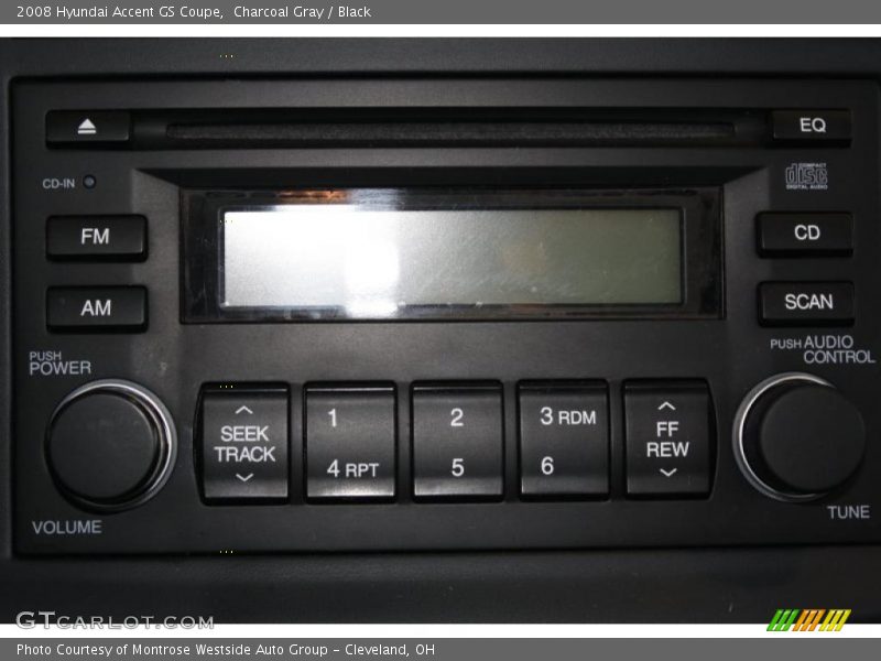 Charcoal Gray / Black 2008 Hyundai Accent GS Coupe