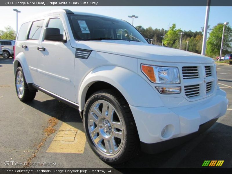 Bright White / Dark Slate Gray 2011 Dodge Nitro Heat