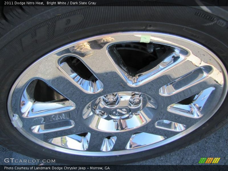 Bright White / Dark Slate Gray 2011 Dodge Nitro Heat