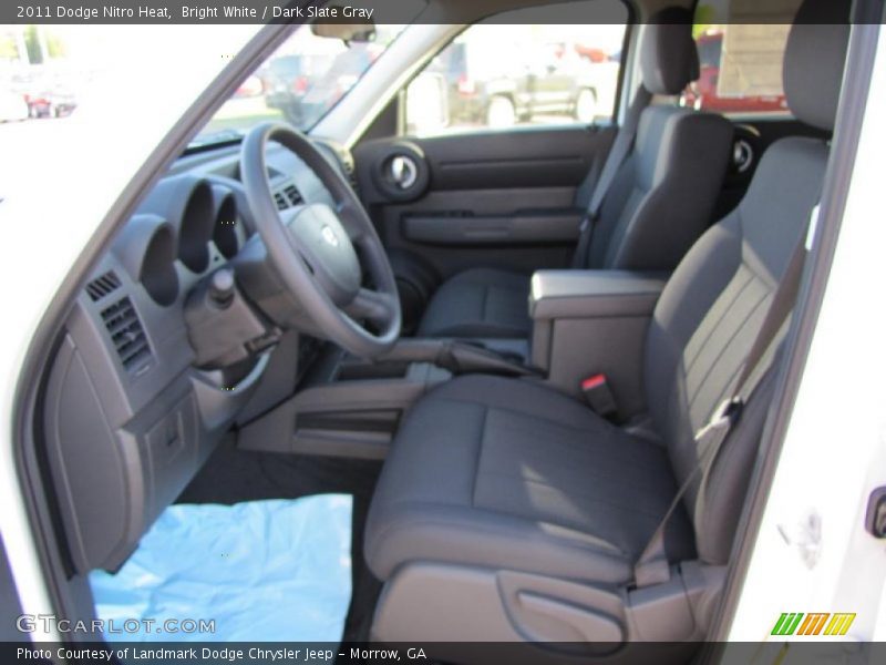 Bright White / Dark Slate Gray 2011 Dodge Nitro Heat