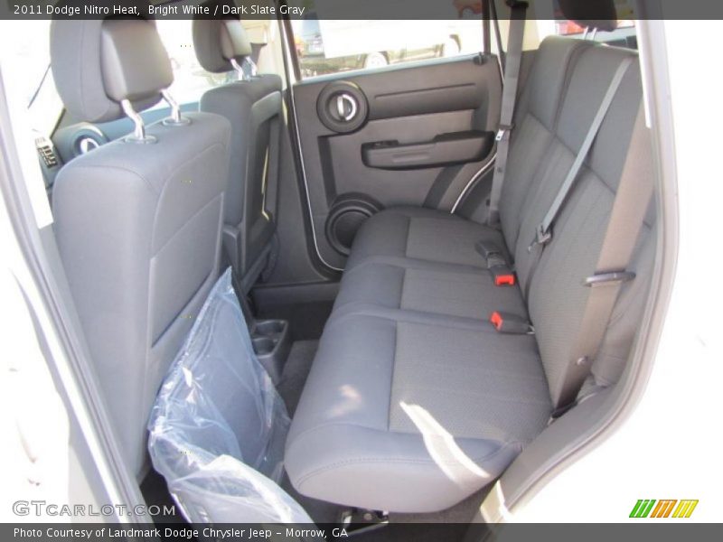 Bright White / Dark Slate Gray 2011 Dodge Nitro Heat