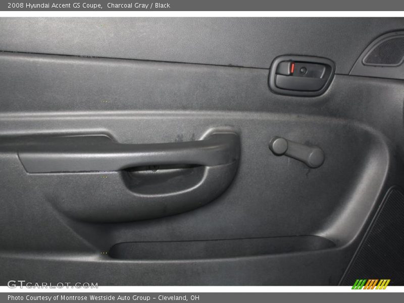 Charcoal Gray / Black 2008 Hyundai Accent GS Coupe