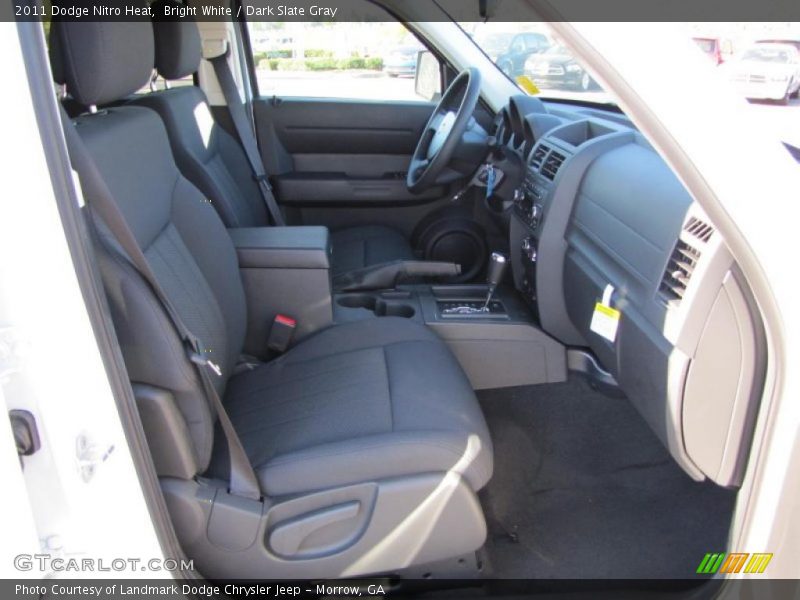 Bright White / Dark Slate Gray 2011 Dodge Nitro Heat